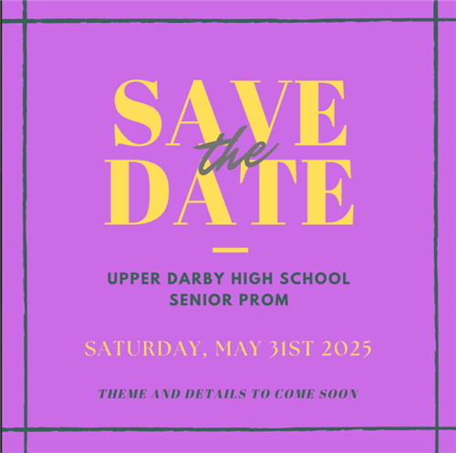 Save the Date - May 31st - Senior Prom